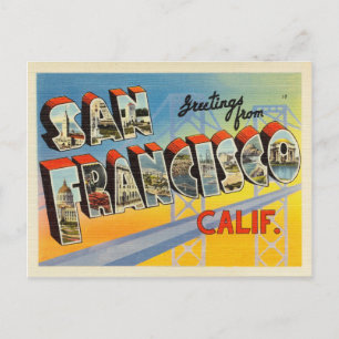 Vykort från San Francisco Kalifornien