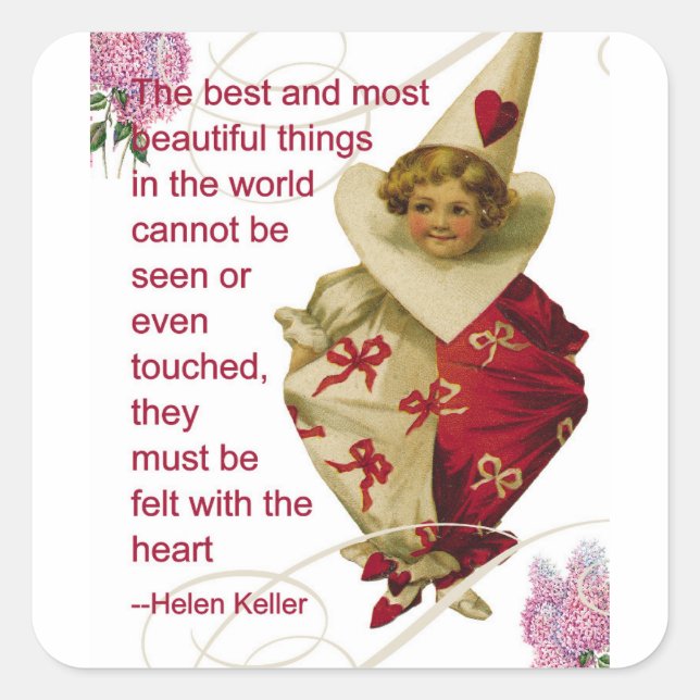 vykort fyrkantigt klistermärke (Framsida)