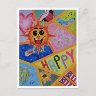 vykort - gå på solskenet