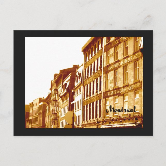 vykort Gamla montrealfoto (Framsida)