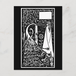Vykort-Gammal Illustration-Aubrey Beardsley 38 Vykort