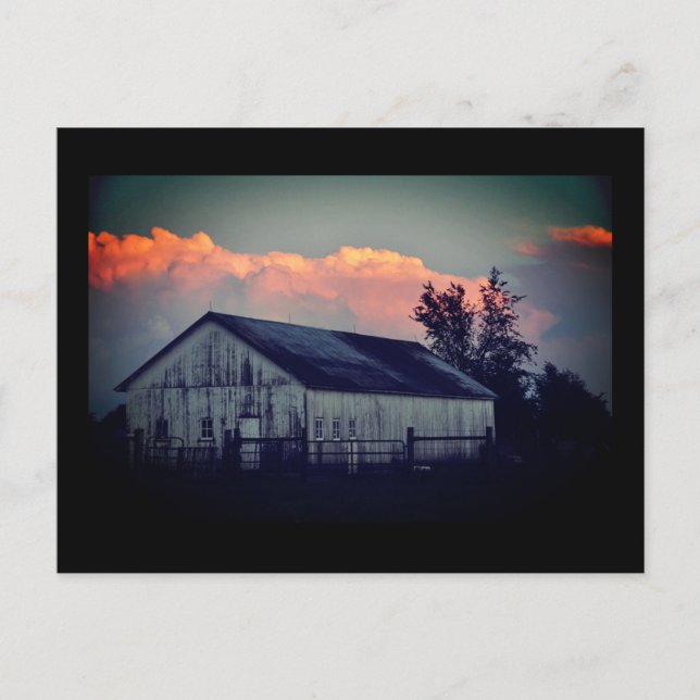 Vykort: Gammal ladugård Vykort (Framsida)