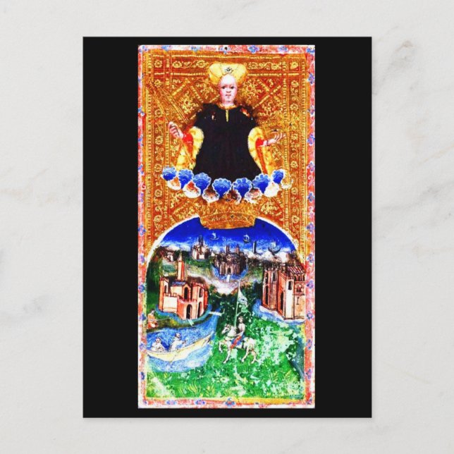 Vykort-Gammal Spådom-Tarot 4 Vykort (Framsida)