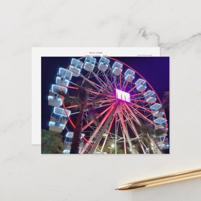 vykort _ gatteo a mare _ ferris-hjul (Fram/Back In Situ)