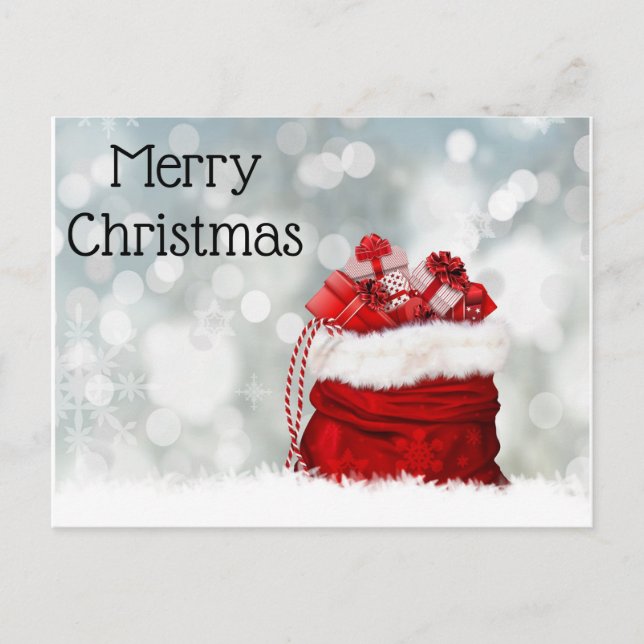 Vykort-glad jul helg vykort (Framsida)