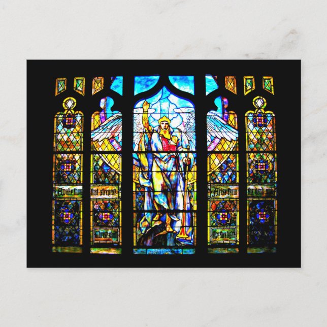 Vykort - glasaktigt - Louis Tiffany 1 (Framsida)