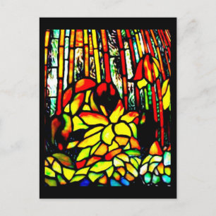 Vykort - glasaktigt - Louis Tiffany 9