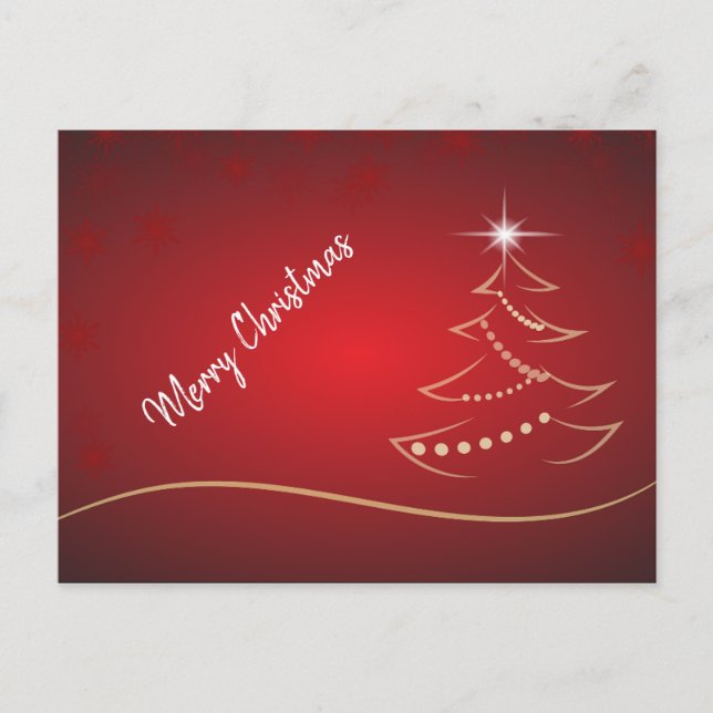 Vykort. God Jul. Helg Vykort (Framsida)