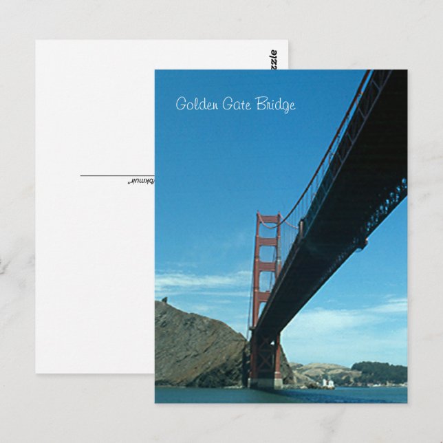 Vykort - Golden Gate Bridge (Fram/baksida)