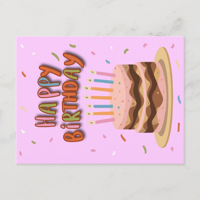 vykort Grattis på födelsedagen (Framsida)