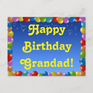Vykort Grattis på födelsedagen Grandad