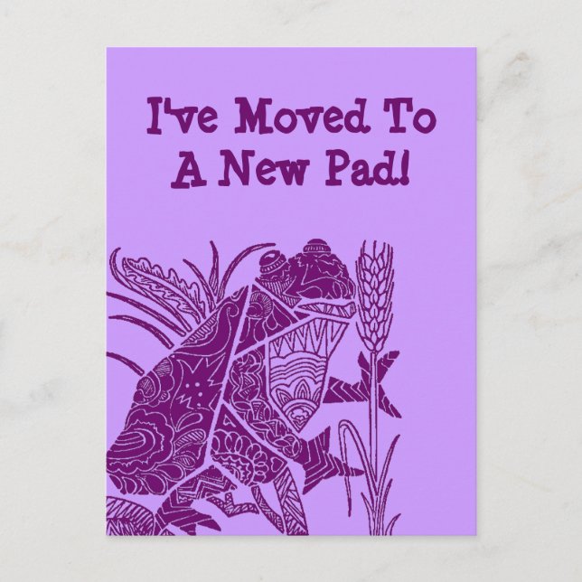 Vykort Groda Näcklosa Jag Har Flyttat Till en ny P (Framsida)
