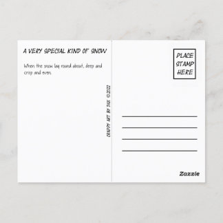 vykort, Gult, Snö, Gult Snö, vinter Vykort