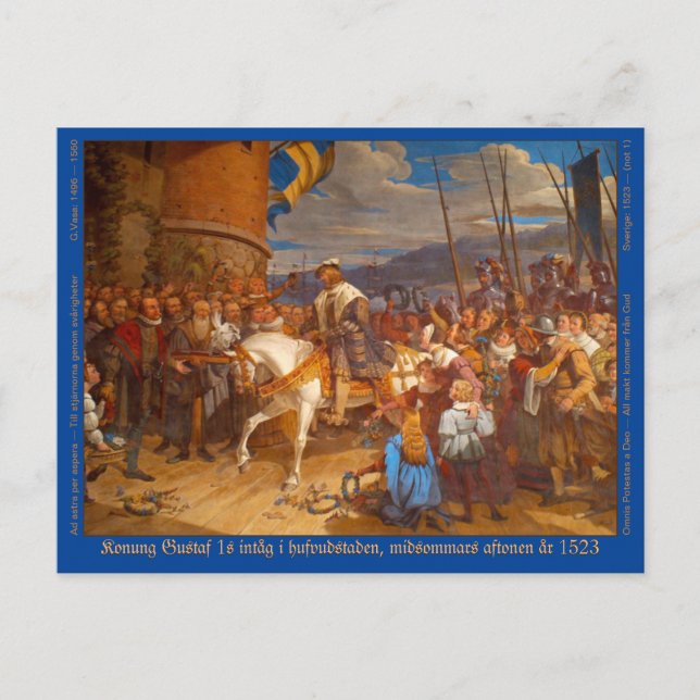 Vykort — Gustav Vasa (Framsida)