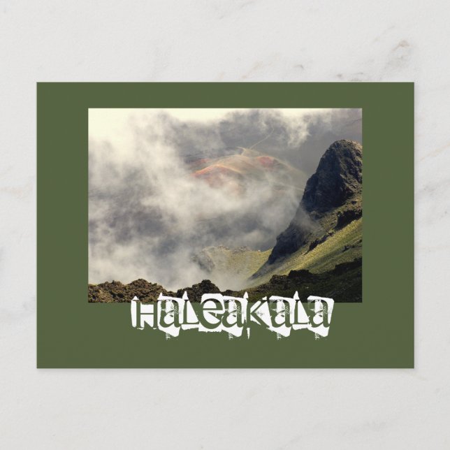 VYKORT, "HALEAKALA STIGER UPP GENOM MOLNEN" VYKORT (Framsida)