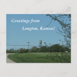 vykort: Hälsning från Longton, Kansas! Vykort