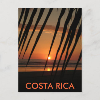 vykort Handflatan Sunset, COSTA RICA