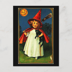 vykort-Helgdag Art-Vintage Halloween 7 Vykort