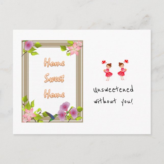 Vykort Hemsöt Hem Osötad utan dig! (Framsida)