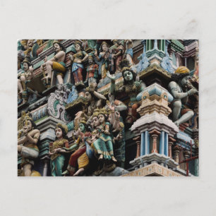Vykort Hindu tempel Sri Lanka Colombo
