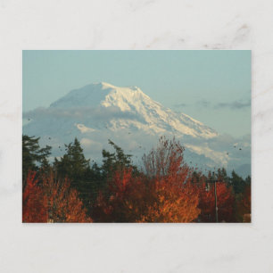 Vykort: Hösten Mt. Rainier Vykort
