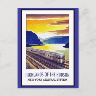 Vykort Hudson New York Hälsningar Vintage