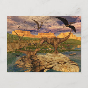 vykort i Dinosaur valley