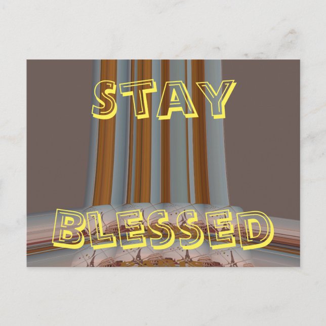 Vykort I Kärlek Eiffel Torn ska förbli välsignat (Framsida)