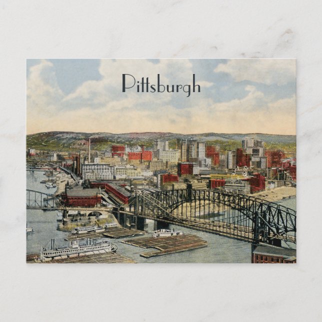 Vykort i Pittsburgh 1931 (Framsida)