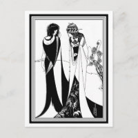 vykort: Illustration av Aubrey Beardsley
