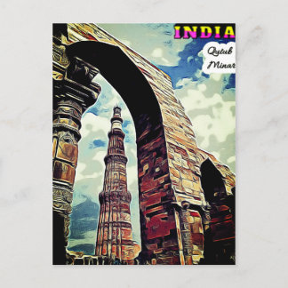 Vykort (* Indien 🇮 🇳 Kutub Minar)