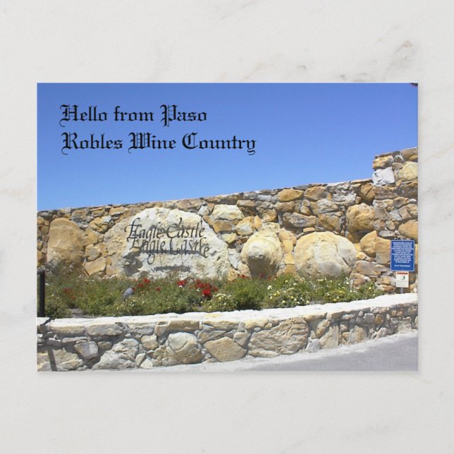 vykort, ingången till Eagle Castle Driveway Vykort (Framsida)