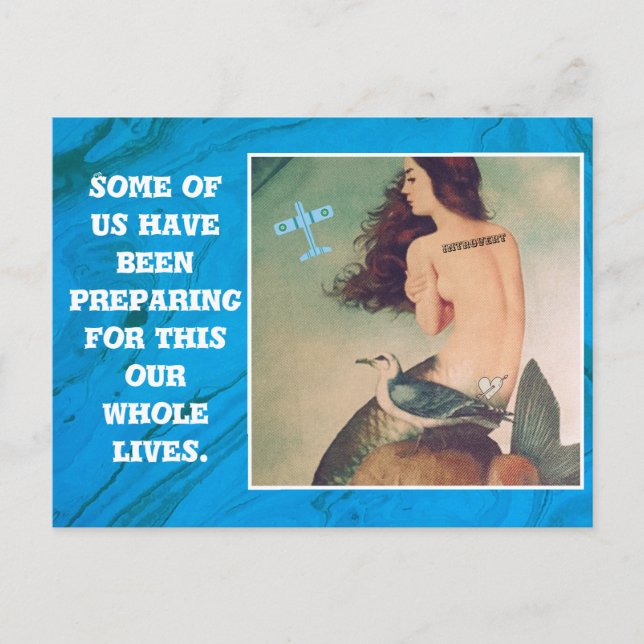 vykort - Introvert (Framsida)