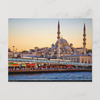 vykort Istanbul, Turkiet, besök från Bosporen