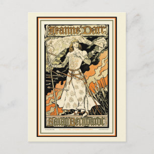 vykort: Jeanne d'Arc, Sarah Bernhardt Vykort