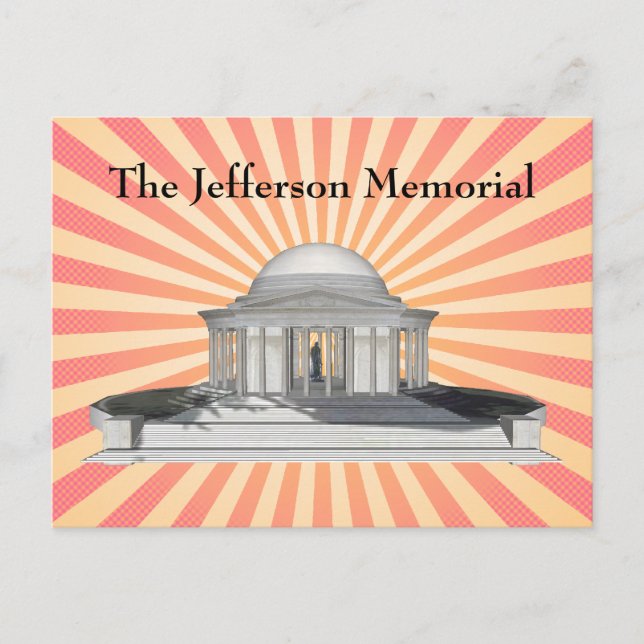 vykort: Jefferson Memorial Vykort (Framsida)