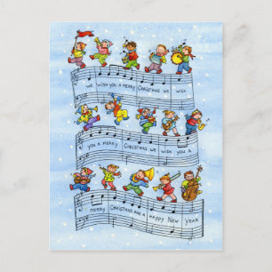 Vykort "julanteckningar"