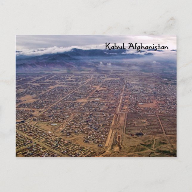 Vykort:  Kabul från ovan Vykort (Framsida)