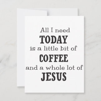 vykort kaffe och Jesus