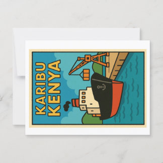 vykort - Karibu Kenya