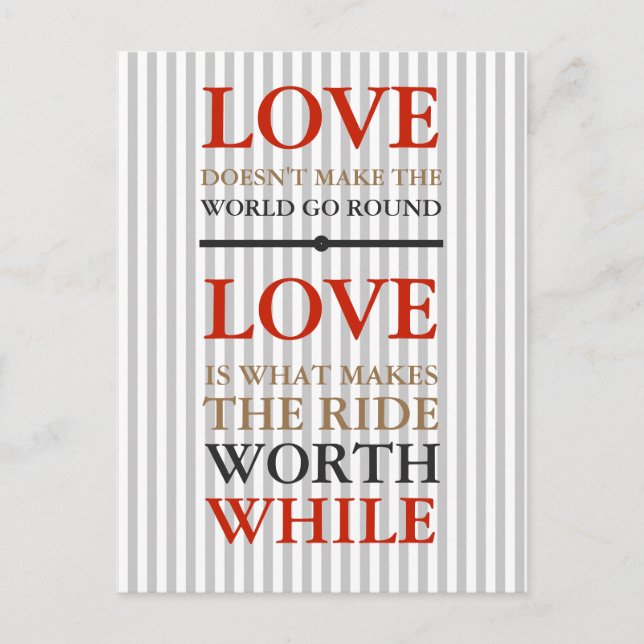 Vykort - Kärlek är vad... (Framsida)