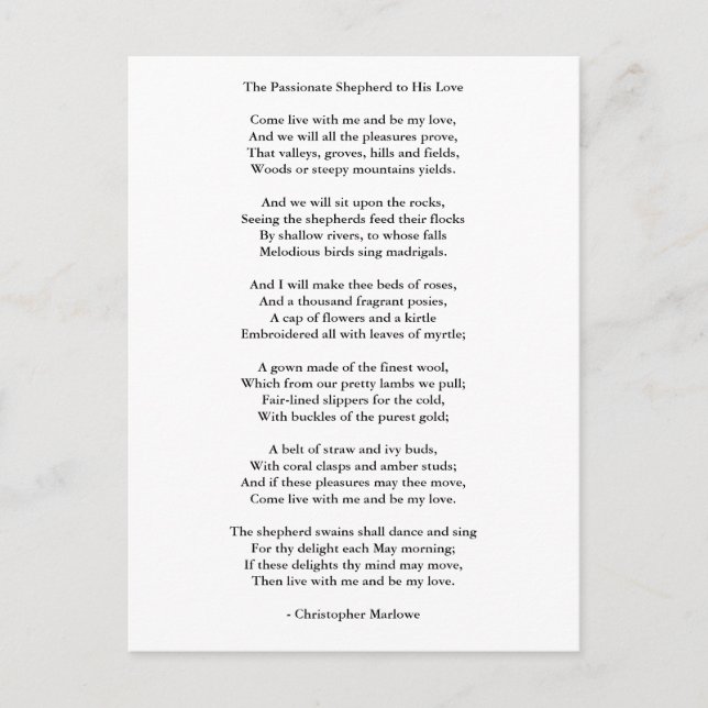 vykort - Kärlek Art. Kärlek Dikt 9 (Framsida)