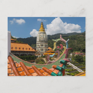 vykort Kek Lok Si i Penang, Malaysia