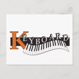 Vykort "Keyboard" design