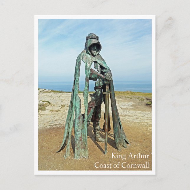 Vykort - King Arthur Beach Storbritannien Cornwall (Framsida)