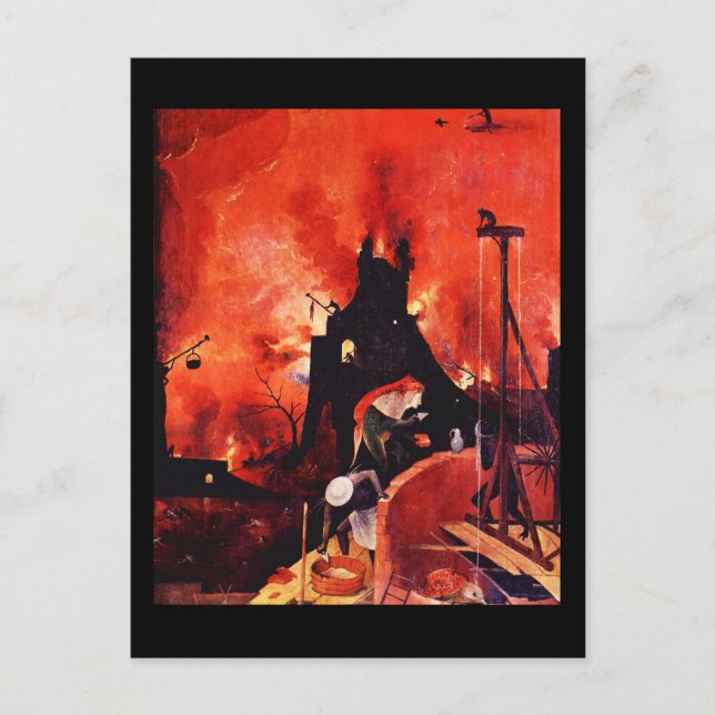 Vykort - klassisk Art-Bosch 7 (Framsida)