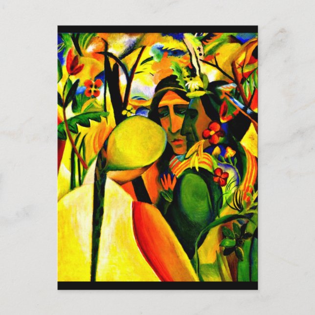 Vykort-Klassisk/Gammal Konst-August Macke 23 Vykort (Framsida)