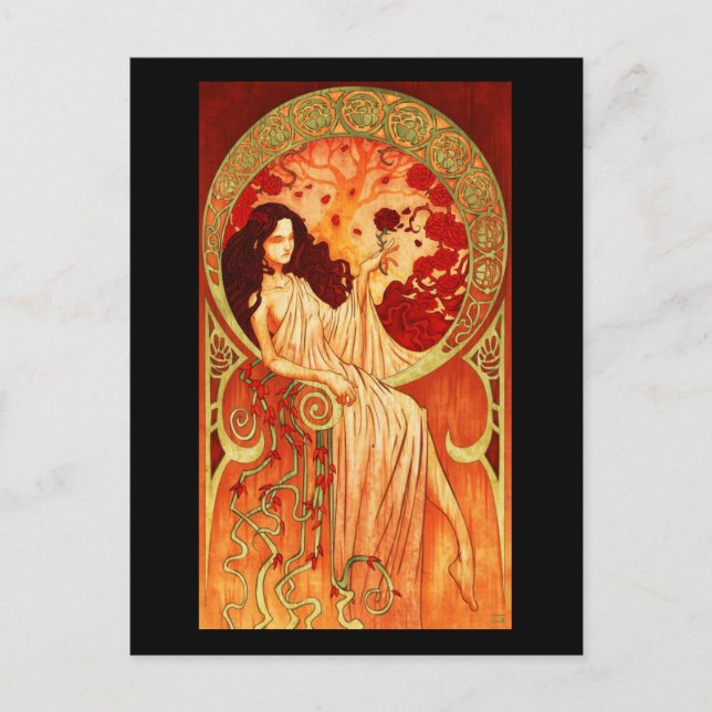 Vykort - Klassiskt Art-Mucha 13 (Framsida)