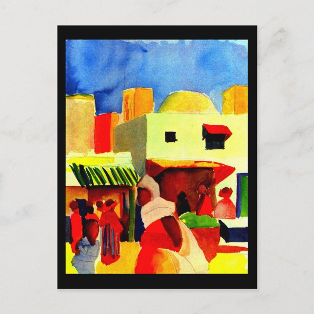 Vykort-Klassiskt/Gamla-August Macke 15 Vykort (Framsida)