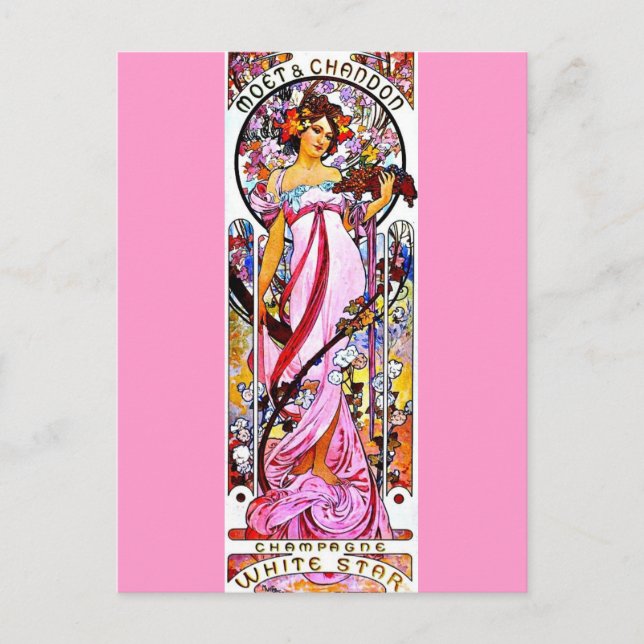 vykort - Klassiskt/Vintage-Alphonse Mucha 60 (Framsida)